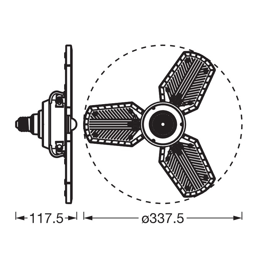 LED-Leuchtmittel mit Sensor HIGHBAY E27/40W/230V 4000K - Osram