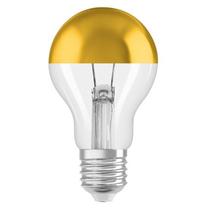 LED-Leuchtmittel mit verspiegeltem Oberteil SUPERSTAR E27/7W/230V 2700K goldfarben - Osram