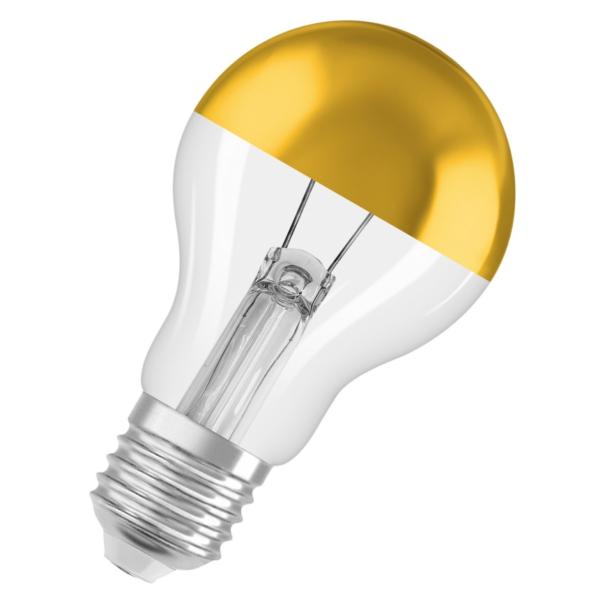 LED-Leuchtmittel mit verspiegeltem Oberteil SUPERSTAR E27/7W/230V 2700K goldfarben - Osram