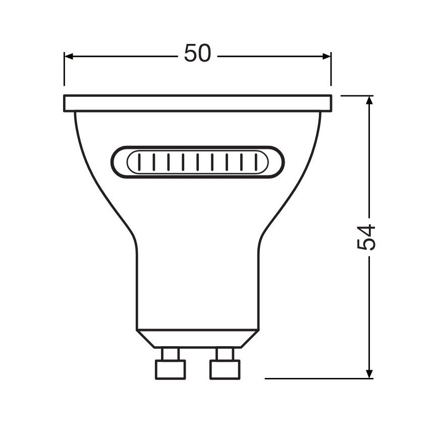 LED-Leuchtmittel PAR16 GU10/4,2W/230V 2700/4000/6500K 36° - Osram