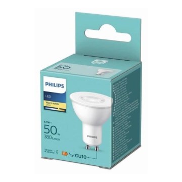 LED-Leuchtmittel Philips GU10/4,7W/230V 2700K