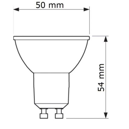 LED-Leuchtmittel Philips GU10/6,7W/230V 6500K