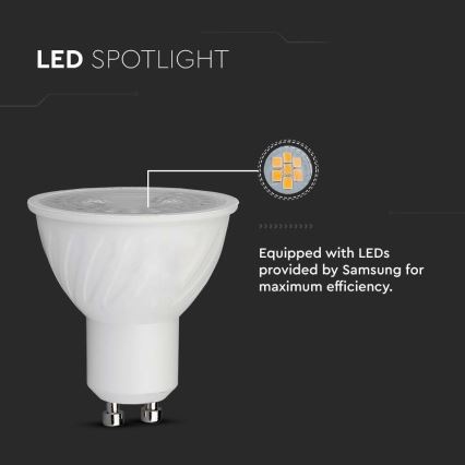LED-Leuchtmittel SAMSUNG CHIP GU10/6W/230V 4000K