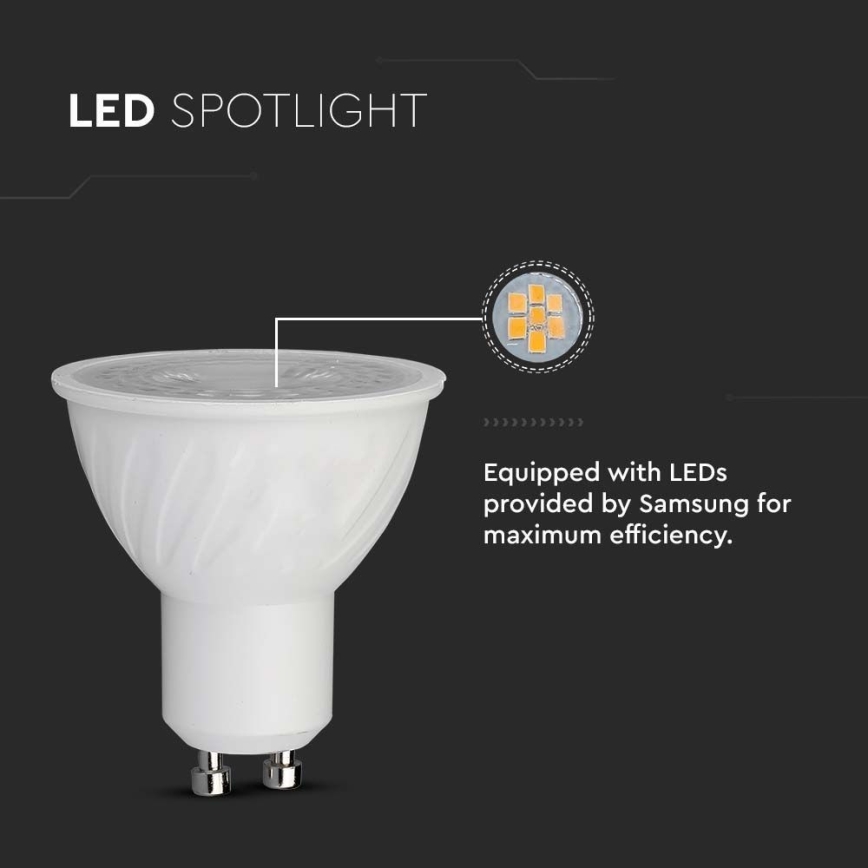 LED-Leuchtmittel SAMSUNG CHIP GU10/6W/230V 4000K