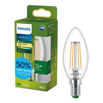 LED-Leuchtmittel ULTRAEFFICIENT VINTAGE Philips B35 E14/1,2W/230V 2700K