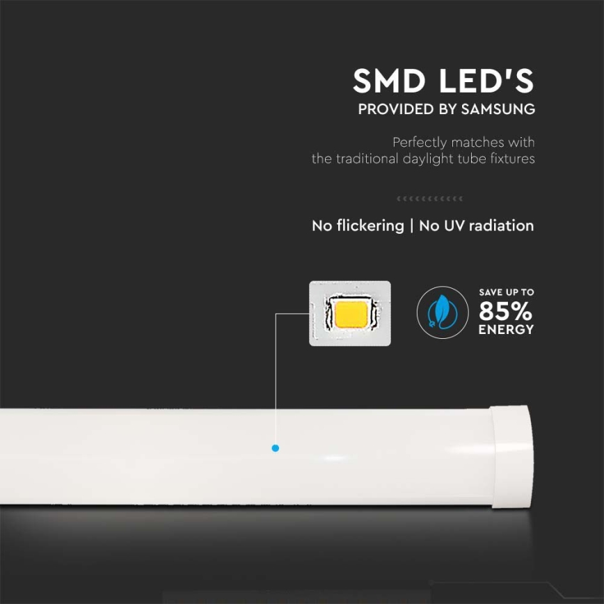 LED-Leuchtstofflampe SAMSUNG CHIP LED/40W/230V 6500K 120 cm