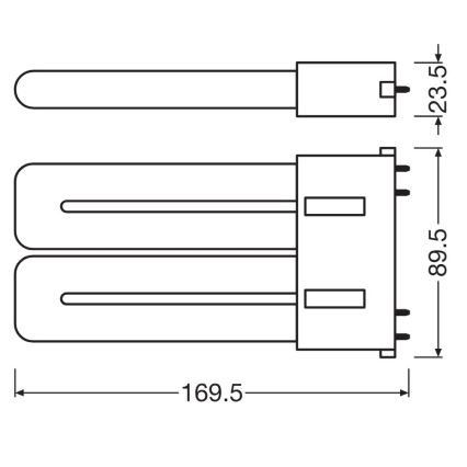 LED-Leuchtstoffröhre 2G10/12W/230V 3000K - Osram