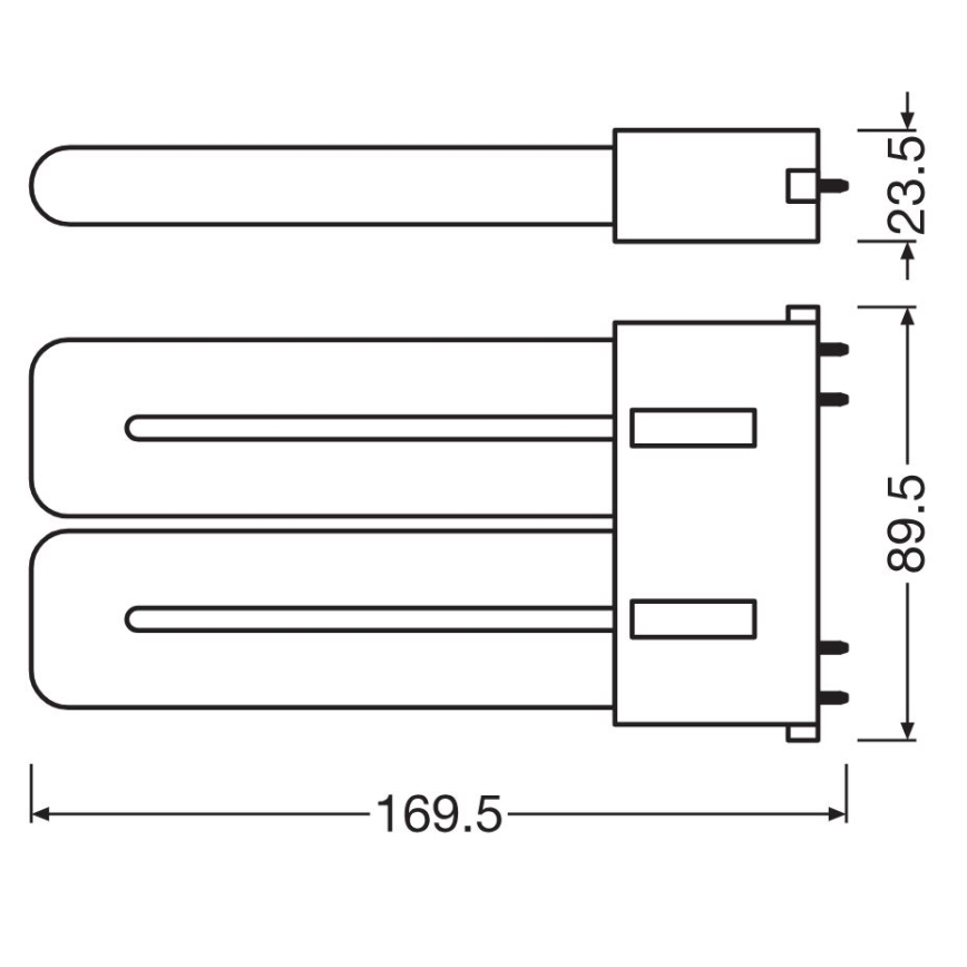 LED-Leuchtstoffröhre 2G10/12W/230V 3000K - Osram