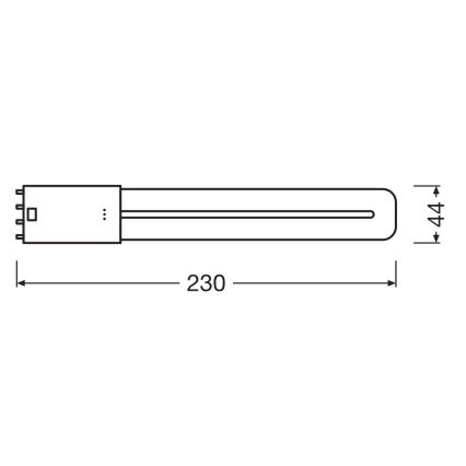 LED-Leuchtstoffröhre 2G11/8W/230V 4000K - Osram