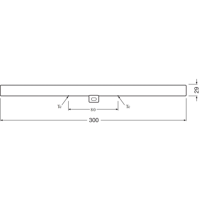 LED-Leuchtstoffröhre S14d/3,5W/230V 2700K 30 cm - Osram