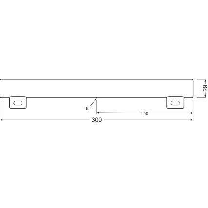 LED-Leuchtstoffröhre S14s/3,5W/230V 2700K 30 cm - Osram