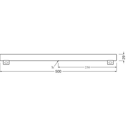 LED-Leuchtstoffröhre S14s/6W/230V 2700K 50 cm - Osram