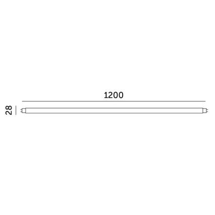 LED-Leuchtstoffröhre T8 G13/18W/230V 3000K 120 cm