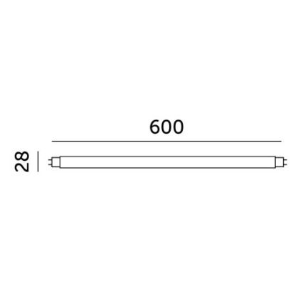 LED-Leuchtstoffröhre T8 G13/9W/230V 4000K 60 cm