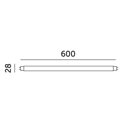 LED-Leuchtstoffröhre T8 G13/9W/230V 6500K 60 cm