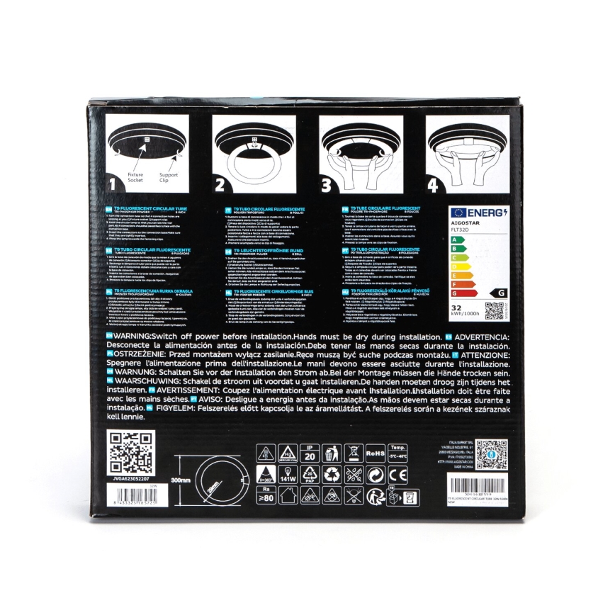 LED-Leuchtstoffröhre T9 G24q-1/32W/230V 6500K - Aigostar