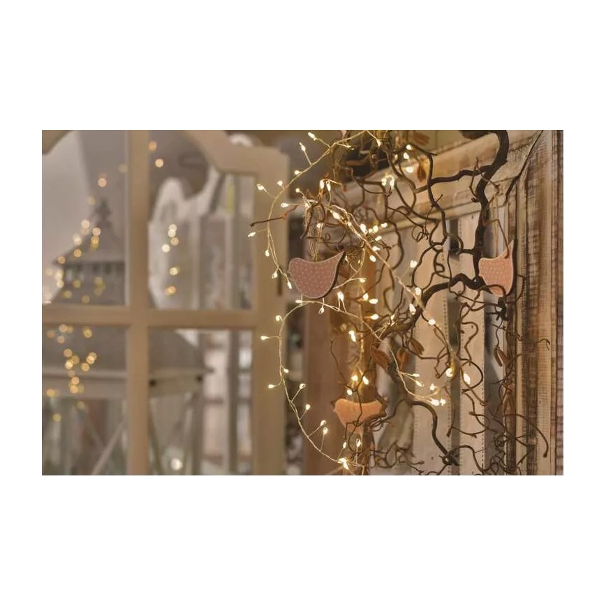 LED Lichterkette 100xLED/3xAA 2,7m warmweiß