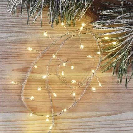 LED Lichterkette 100xLED/3xAA 2,7m warmweiß