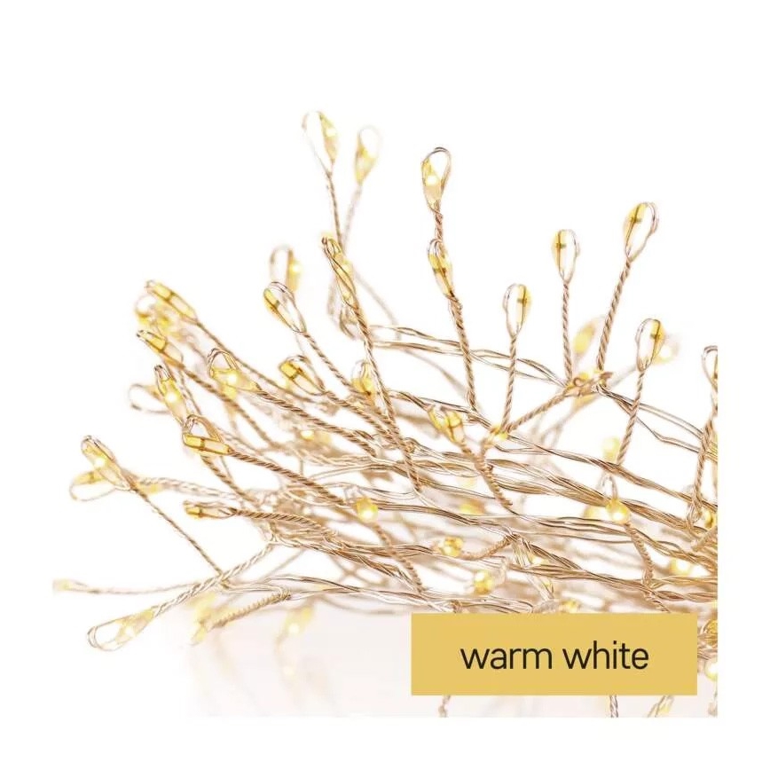 LED Lichterkette 100xLED/3xAA 2,7m warmweiß