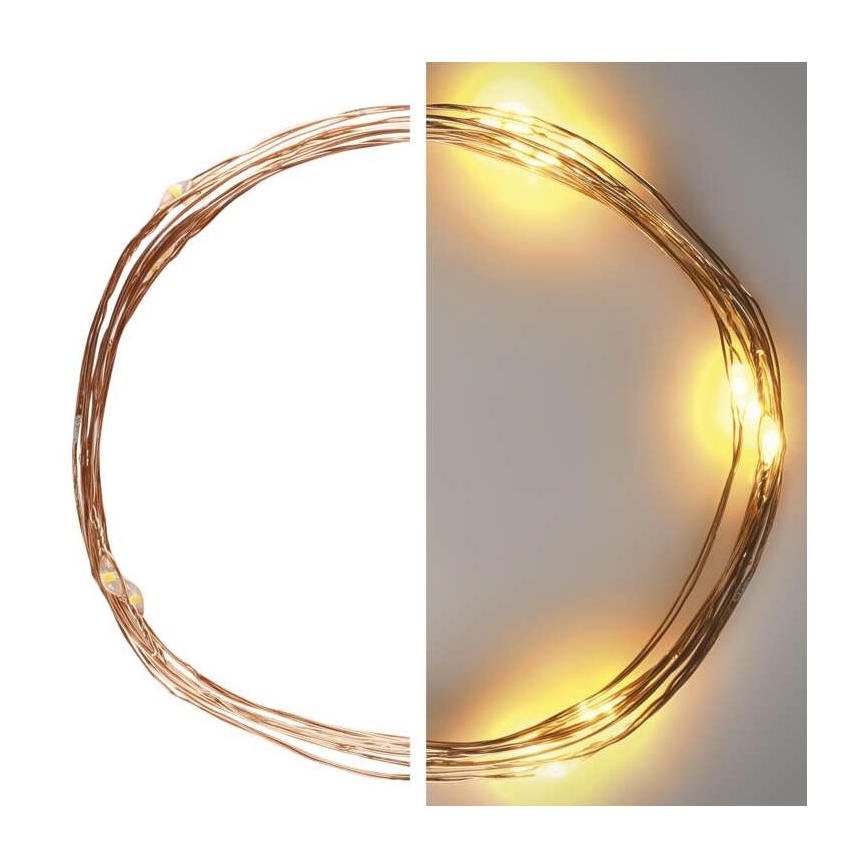 LED-Lichterkette 20xLED/2,4m warmweiß