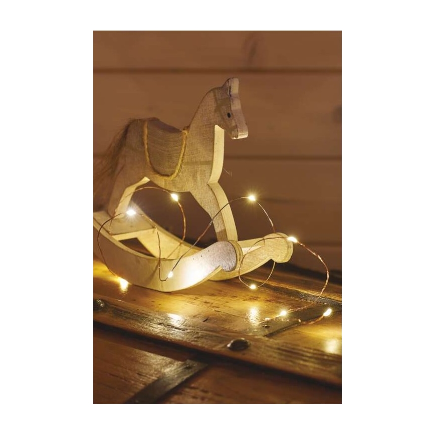 LED-Lichterkette 20xLED/2,4m warmweiß