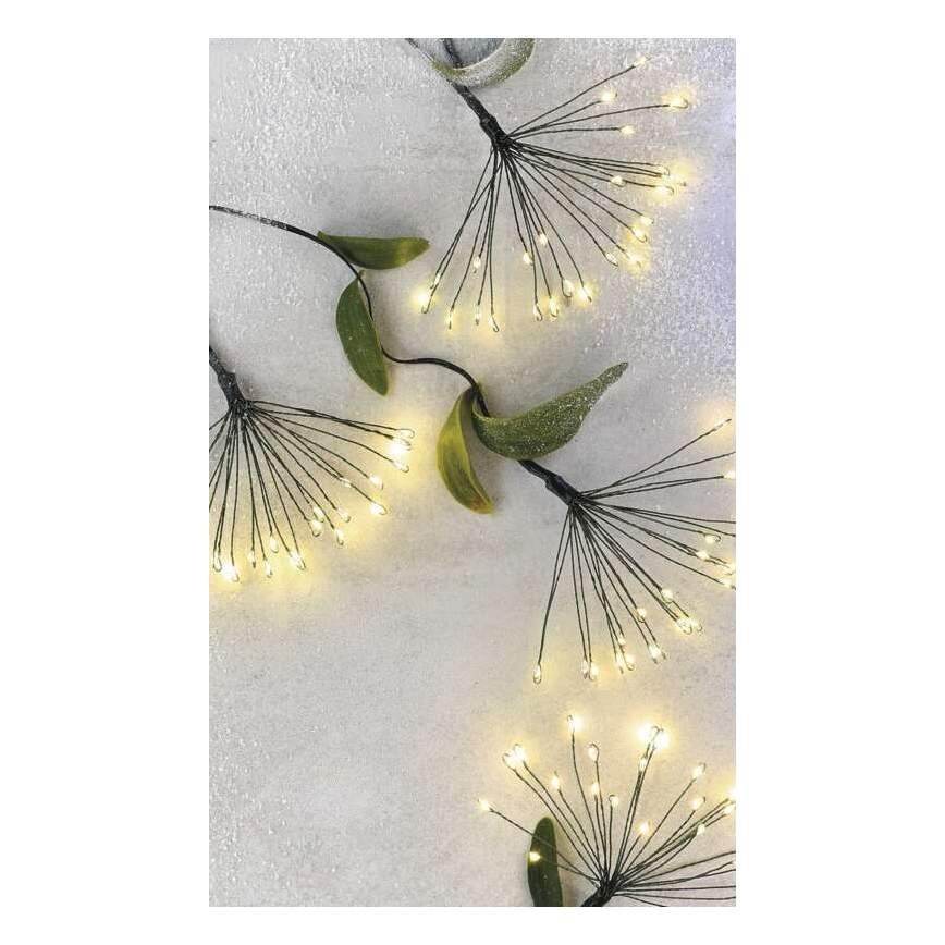 LED-Lichterkette 300 LEDs 5,2+3 m warmweiß