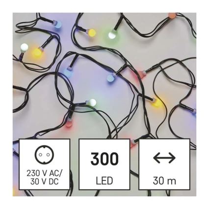 LED-Lichterkette 300 LEDs / 8 Funktionen, 35 m, IP44, warmweiß