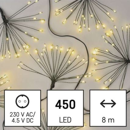 LED-Lichterkette 450 LEDs / 11 m, warmweiß