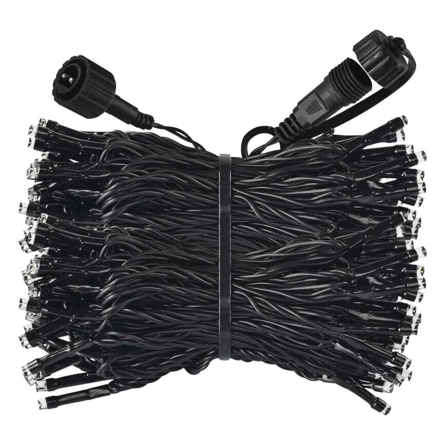 LED-Lichterkette für den Außenbereich, 100 LEDs / 10 m, IP44, kaltweiß