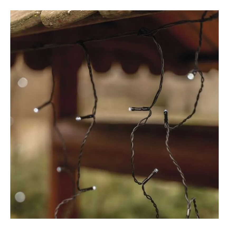 LED-Lichterkette für den Außenbereich 100xLED/2,5x0,9m IP44 kaltweiß