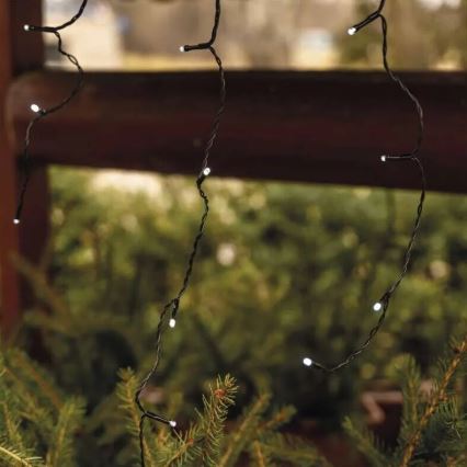 LED-Lichterkette für den Außenbereich 100xLED/2,5x0,9m IP44 kaltweiß