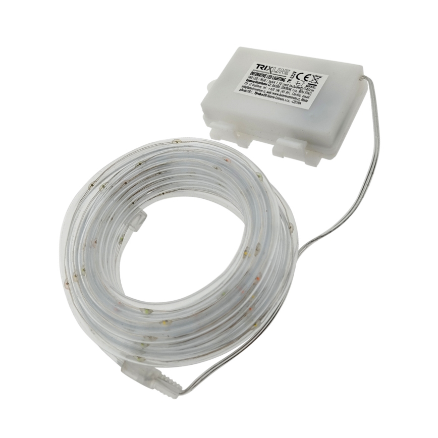 LED-Lichterkette für den Außenbereich 100xLED/3xAA 5,45 m IP44 mehrfarbig