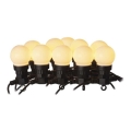 LED-Lichterkette für den Außenbereich 10xLED/10m IP44 weiß