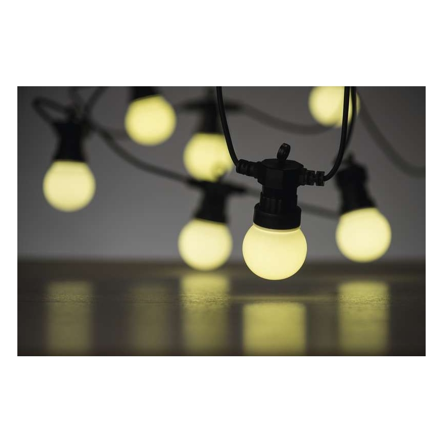 LED-Lichterkette für den Außenbereich 10xLED/10m IP44 weiß