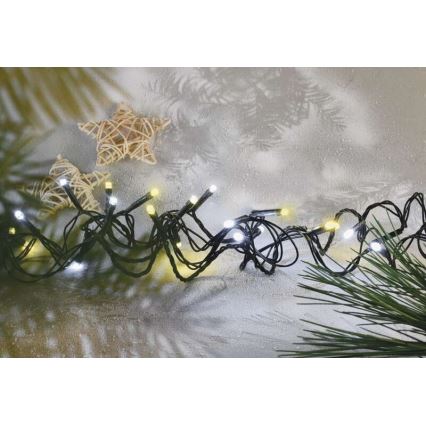 LED-Lichterkette für den Außenbereich 120xLED/2 Funktionen 17 m IP44 warm-/kaltweiß