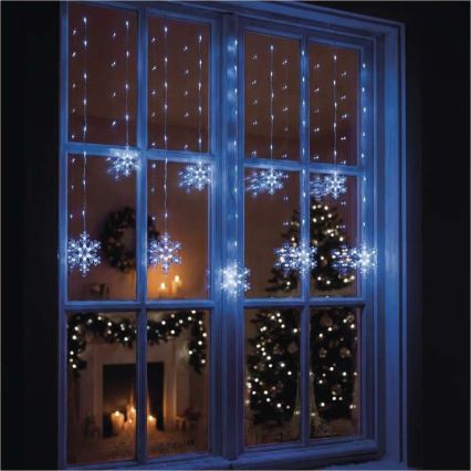 LED-Lichterkette für den Außenbereich 131xLED/1,6m IP44 kaltweiß
