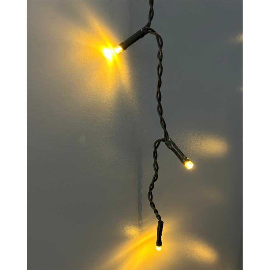 LED-Lichterkette für den Außenbereich, 200 LEDs / 230 V, 7,6 m, IP44, schwarz