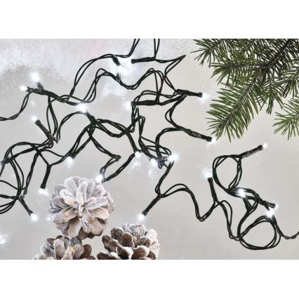 LED-Lichterkette für den Außenbereich 80xLED/13m IP44, kaltweiß