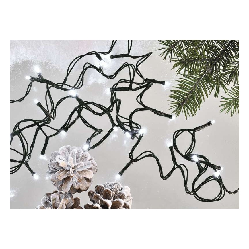 LED-Lichterkette für den Außenbereich 80xLED/13m IP44, kaltweiß