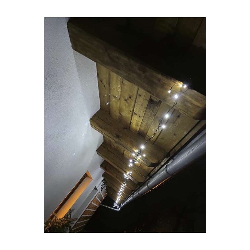 LED-Lichterkette für den Außenbereich 80xLED/13m IP44, kaltweiß