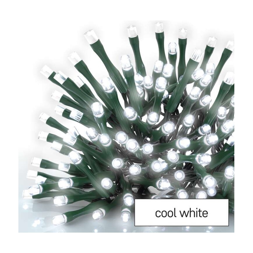 LED-Lichterkette für den Außenbereich 80xLED/13m IP44, kaltweiß