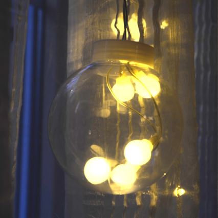 LED-Lichtervorhang WISH BALLS 108 LEDs / 8 Funktionen, 4,5 m, warmweiß