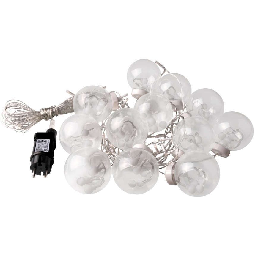 LED-Lichtervorhang WISH BALLS 108 LEDs / 8 Funktionen, 4,5 m, warmweiß