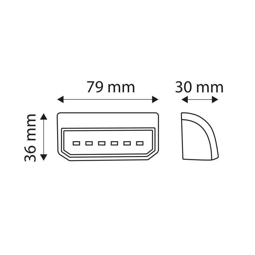LED-Lichtreflektor SPZ LICE LED/0,2W/12-24V IP67
