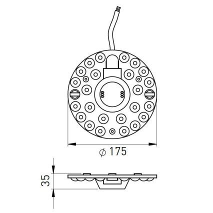 LED Magnetmodul LED/24W/230V Ø 17,5 cm 2700/3000/4000/5000/6500K