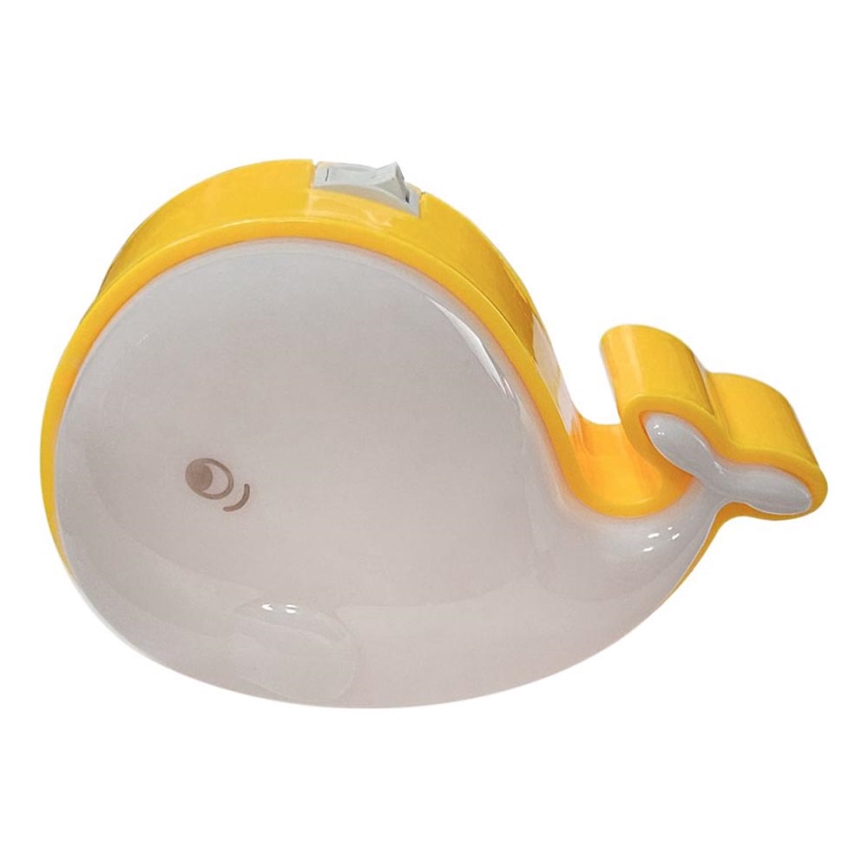 LED-Nachtleuchte für Kinder LED/0,5W/230V Wal