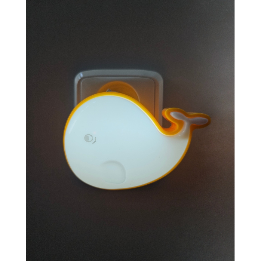 LED-Nachtleuchte für Kinder LED/0,5W/230V Wal