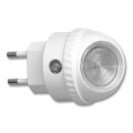 LED-Nachtlicht für Steckdose mit Sensor LED/1W/230V