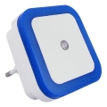 LED-Nachtlicht mit Dämmerungssensor LED/0,5W/230V blau