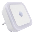 LED-Nachtlicht mit Sensor, LED 0,5 W/230 V, weiß